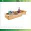 Natural Bamboo Toilet Tank Storage Tray For Tissues Candles