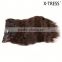 100% braizilian human hair 16inch brown color Natural wave long lasting factory clips on human hair extension