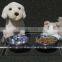 Elevated Pet Feeder for Small Dogs and Cats Made with Acrylic and Stainless Steel Bowls