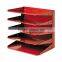Contemporary metal 4-Compartment Vertical office file holders