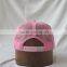 5-panel plastic pink cap nail baseball cap