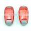 3pc and 5pc red flashing safety warning running light for runner