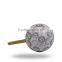 Round Ball Grey Button Knob