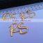 Custom silver gold letter embossed metal sticker