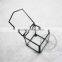 6.5*7.5*7cm geometric cube opening box air plant planter glass terrarium flower arrangement indoor gradening greenhouse 0100042