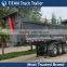 Heavy duty end dump semi trailers , hydraulic tipper semi trailer , hydraulic dump trailer