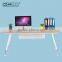 ED03 Modern Small Office Design Rectangle Wooden desktop Steel Base Desk