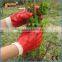 BSSAFETY Red pvc coated oil resistant safety gloves big hands glove