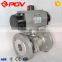 flange pneumatic ball valve stainless china manufacturer