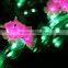 MOQ 10pcs green and pink flower tree led light source, artificial 1.8M height christmas tree