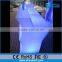 2016 hot sale led light up glowing plastic counter table for hotel furniture