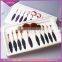 Professional Rose Gold Handle Oval Toothbrush Makeup Brushes Set