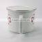 Chocolate Design Custom Enamel Camping Mug With Plastic Lid