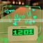 ABS led digital alarm clock fluoresent pen led alarm clock
