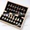 folding chess set custom wooden chess& checker game set