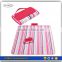 Factory supplied foldable weighted microfiber beach blanket