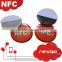 Round or square shape 13.56mhz rfid nfc tag label sticker
