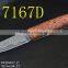 White Shadow wood Handle Japanese damascus steel folding knives