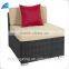 Outdoor rattan 6 seater sofa set all weather furniture