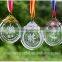 Jingyage Carved novelty crystal gold medals clear crystal medal