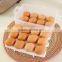 Wholesale Pastic Egg Storage Boxes With lid Double Eggs Preservation Box