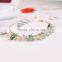 raw stone charms gold chain bracelet crushed stone bracelet