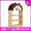 Wholesale cheap cartoon kids preschool toy shelf wooden daycare furniture W08C187