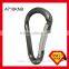 Rock Mountaineer Climbing 22KN HMS Type Carabiner Made Of Aluminum