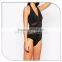 Sexy mesh design halter ladies one piece transparent bathing suit