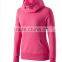 2018 High Quality Custom CVC Fleece New Design Fashion Blank Hooded Lady Hoody