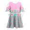 Baby Kids Dress 2017 Seersucker Striped Girls Dresses For Toddler Boutique Dress