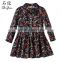 ShiJ Baby Girls Dress Fall Cherry 2~9Y Long Sleeve Kids Clothes