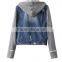 Runwaylover EY0991C 2016 High Quality Denim Women Coat & Hoodies , Women Denim Hoodies & Jacket, OEM Service
