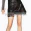 Runwaylover EY2208D New Design 2017 Ladies Fashion One Breasted Pu Skirt