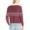 Tri-Blend Rib Light Weight Raglan Pullover Sweatshirt Women's Apparel