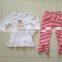 factory price printed icing ruffle custom wholesale kids wear
