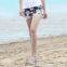 brand sublimation digital printing beach pants fashion heat  transfer printing women's casual shorts