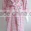 China supplier high quality lady's lapel style solid flannel robe