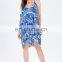 100% polyester paghetti straps paisley print summer dress cocktail dress for women