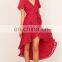 2017 short front long back sexy summer maxi dress wholesale