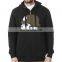 mens black skull soldier zipper hoodie