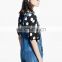 Alibaba Supplier China wholesale women clothing casual, medium denim dungarees lady denim shorts body suit