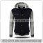 Men winter baseball jackets black grey color