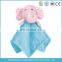 YK ICTI 20cm factory cheap price baby blanket with animal head plush toy