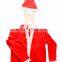 Economical felt material promotional red color santa suit