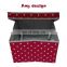 Hot Sales New Red storage boxes fabric covered storage boxes with lids