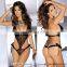 2017 Beautys love sexy hot woman black lace Transparent Babydoll sleepwear sexy Lingerie