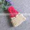 Winter Thick Pompom Toque Ladies Fashion Hats Beanie