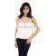 Satin peach party wear top for girls