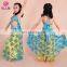 New design floral stage performance sexy Children belly dance costume with bra and skirt and belt ET-061